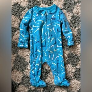 Newborn footed pajama baby bodysuit Nike